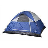 Stansport 728 Dome Tent, 96 in L, 84 in W, 4 Person, Blue/White